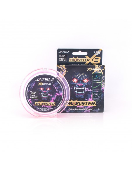JATSUI MOONSTER BRAID PINK 150MT