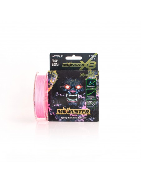 JATSUI MOONSTER BRAID PINK 150MT
