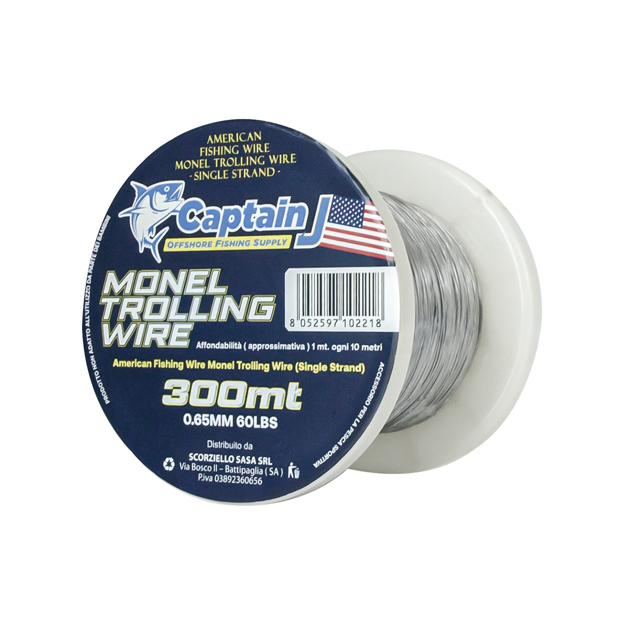 CAPITAIN J. MONEL TROLLING WIRE 300MT
