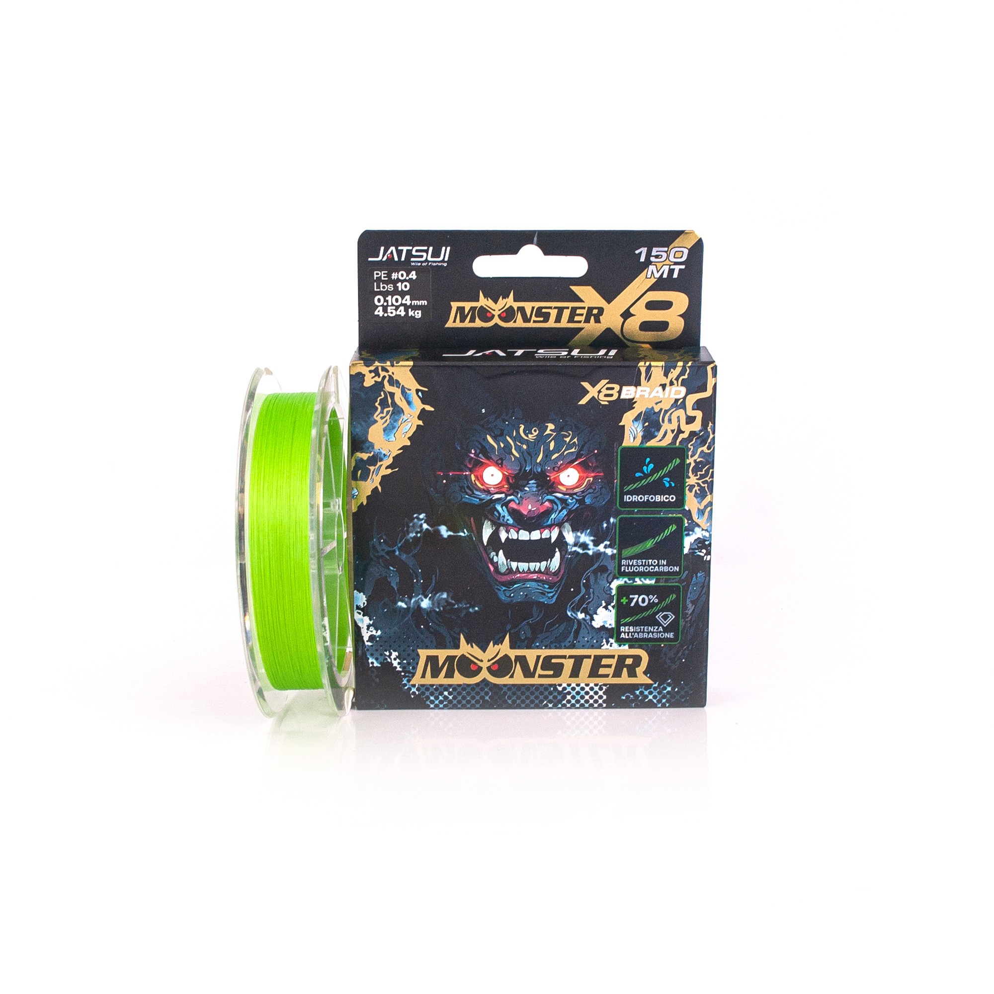 JATSUI MOONSTER BRAID GREEN 300MT 2