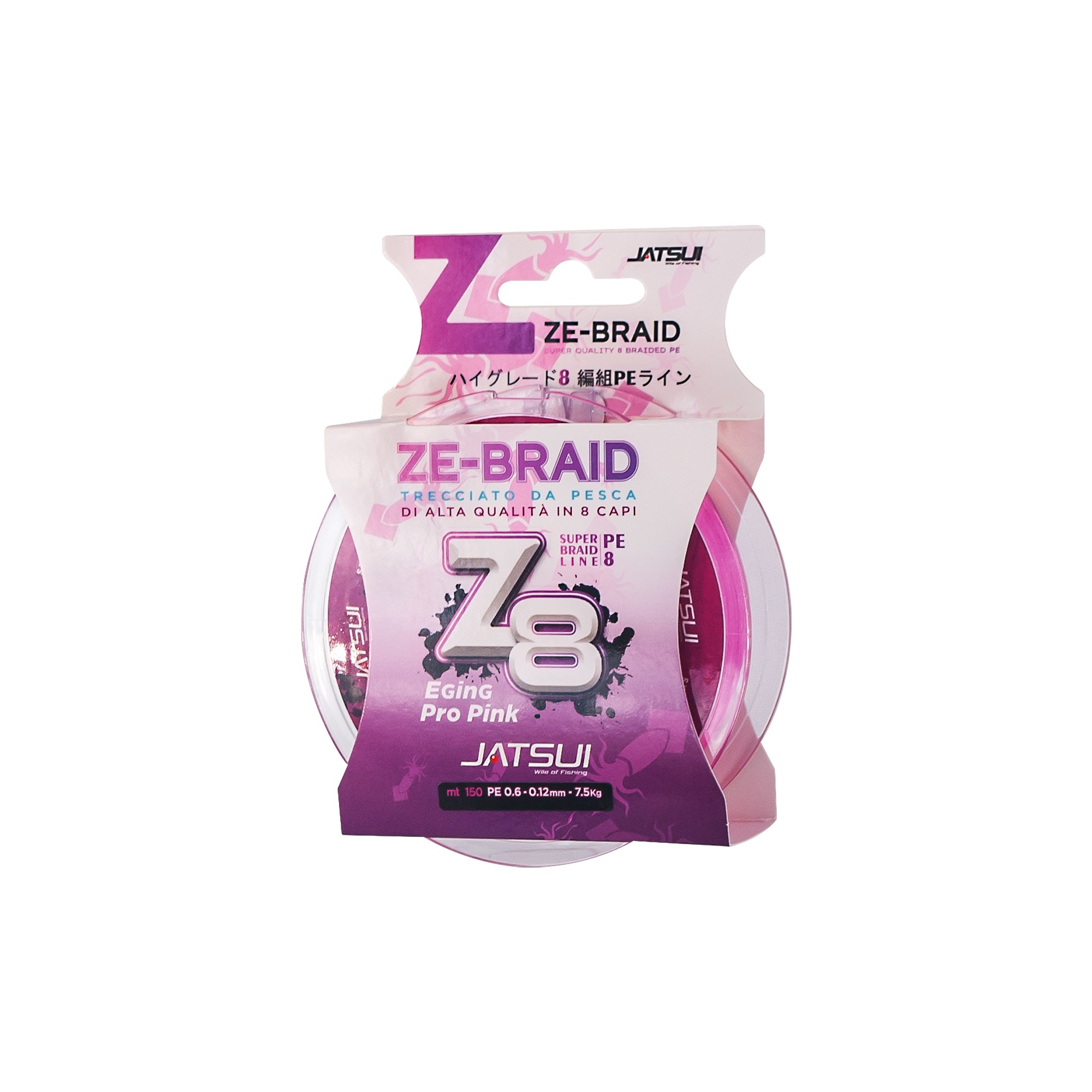 JATSUI ZE-BRAID Z8 150 MT EGING PRO PINK